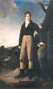 Portrait Of George Rush, Standing Full Length, In An Extensivelandscape