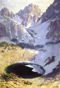 The Blue Pool near Mt. Whiitney by Guy Rose