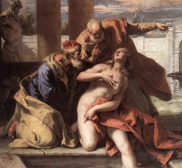 Susanna and the Elders 1713 by Sebastiano Ricci
