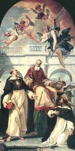 St Pius, St Thomas of Aquino and St Peter Martyr 1730-33
