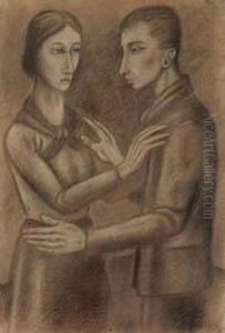 Famiglia, 1913/15 by Ubaldo Oppi