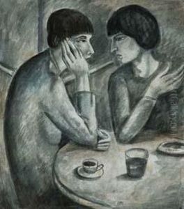 Due Donne Al Bar, 1913/15 by Ubaldo Oppi