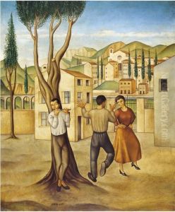 Pomeriggio Italiano by Ubaldo Oppi