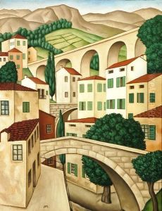 Paesaggio Ligure by Ubaldo Oppi