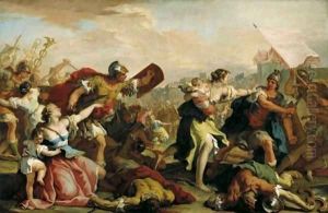 Battle of the Romans and the Sabines c 1700