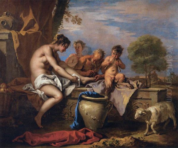 Nymph and Satyrs - view 1