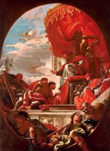 Pope Leo X blessing Giuliano de' Medici, Duke of Nemours and Lorenzo de' Medici, Duke of Urbino