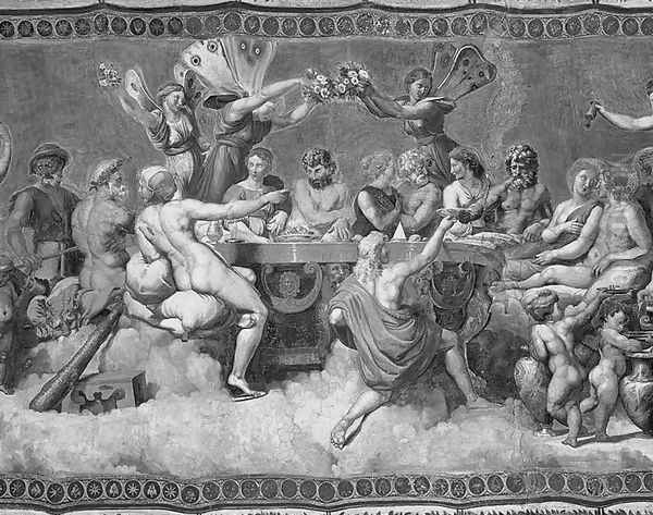 The Banquet of the Gods, ceiling painting of the Courtship and Marriage of Cupid and Psyche 3 - view 1