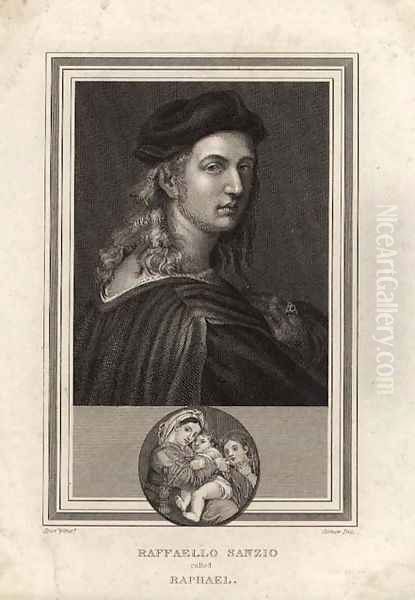 Raffaello Sanzio, called Raphael, engraved by Corner - view 1