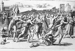 The Massacre of the Innocents, engraved by Marcantonio Raimondi by Raphael