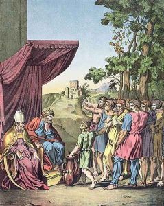 The Occupation and Division of the land of Canaan by the Israelites by Raphael