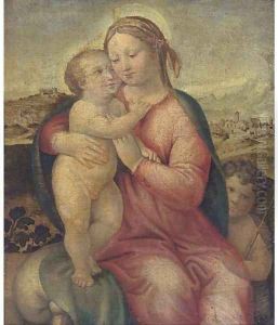 The Madonna and Child with the Infant Saint John the Baptist 2 by Raphael