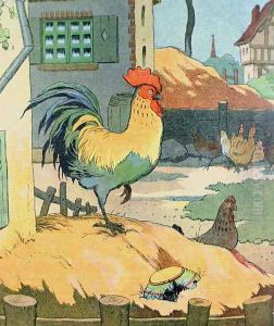 The Cock, illustration from Le Buffon de Benjamin Rabier, adapted from Histoire Naturelle of Georges de Buffon 1707-88