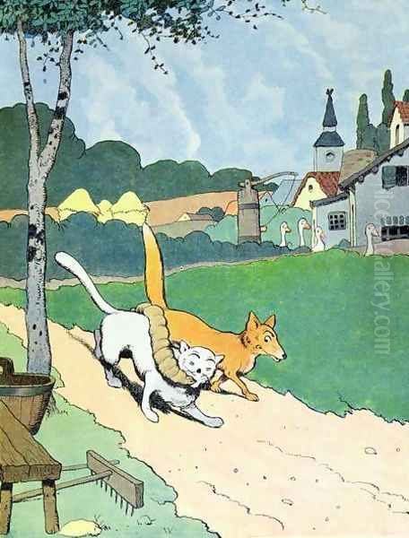 Illustration from Le Roman de Renard, c.1900 - view 1