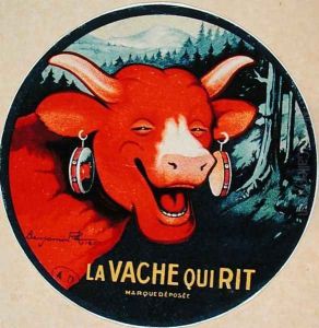 Label design for La vache qui rit cheese, c.1935 by Benjamin Rabier