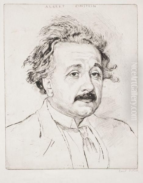 Portrait D'albert Einstein - view 1