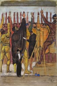 Ferdinand Hodler Bei Der Arbeit Amhannoveraner Wandbild