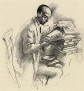 Der Dichter Klabund by Emil Orlik