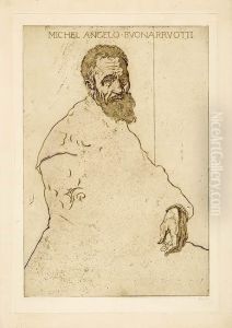 Michelangelo Buonarotti by Emil Orlik