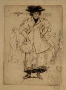 Czech,
London Girl by Emil Orlik