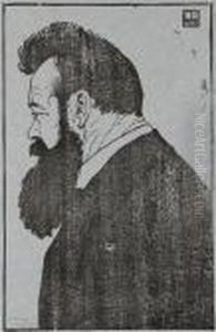 Der Malerferdinand Hodler by Emil Orlik