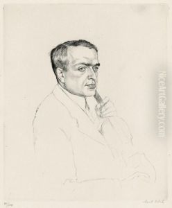 Bildnis Des Geigers Hubermann by Emil Orlik