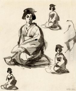 Geisha by Emil Orlik