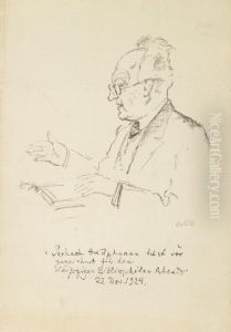 Gerhart Hauptmann Liest by Emil Orlik