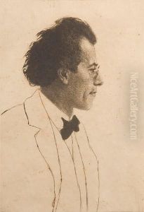 Gustav Mahler by Emil Orlik