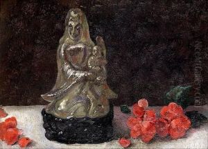 Stilleben Mit Madonnenfigur by Emil Orlik