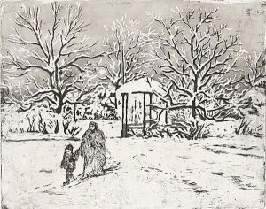 Erster Schnee by Emil Orlik