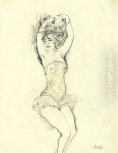 Dancer With Castanets by Emil Orlik