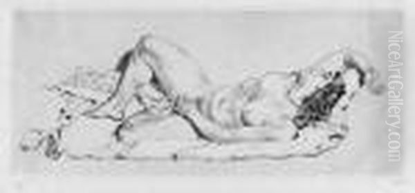 Three Prints.
Liegender Weiblicher Akt - view 1