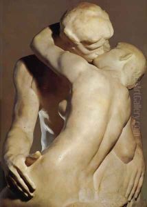 The Kiss [detail: 1] by Auguste Rodin