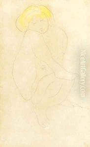 Etude de nu 4 by Auguste Rodin