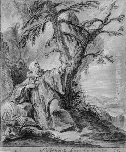 Saint Benedict in the desert