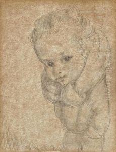 A Child With Muffler Round Neck