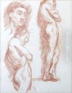 A Series Of Standing Nude Studies by Sir William Newenham Montague Orpen