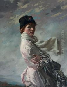 Portrait Of The Artist's Wife by Sir William Newenham Montague Orpen