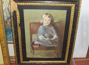 Portrait Of Kit by Sir William Newenham Montague Orpen