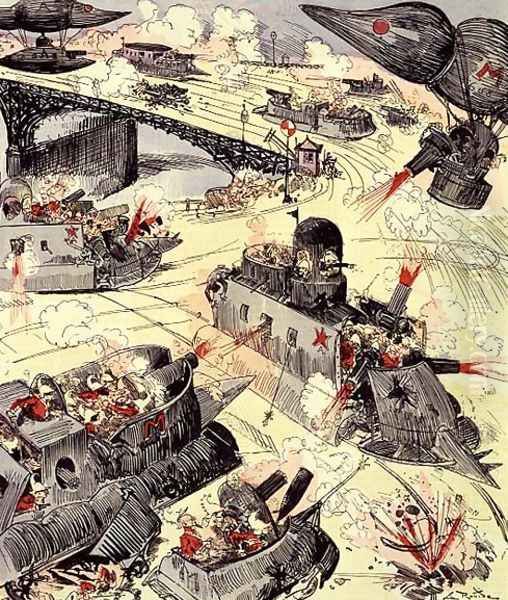 The 20th Century War, from La Caricature, 27th October 1883 - view 1