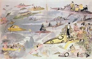 Leaving the Opera in the Year 2000 by Albert Robida