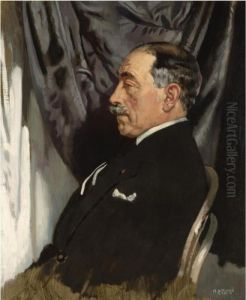 Portrait Of Dr Augusto Soares by Sir William Newenham Montague Orpen