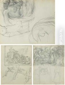 Studies For Slade School Compositions (set Of Three) by Sir William Newenham Montague Orpen