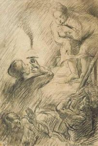 A Perilous Situation by Sir William Newenham Montague Orpen
