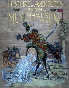 Front cover of The Adventures of Baron Munchhausen by Albert Robida