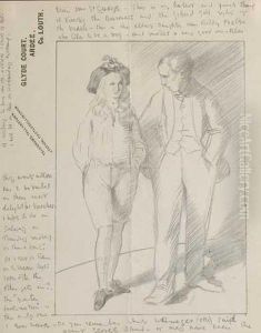 Self Portrait With Biddy Foster, Circa 1907 Self Portrait With Biddy Foster, Circa 1907