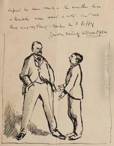 Orpen Pleading With Sargent by Sir William Newenham Montague Orpen