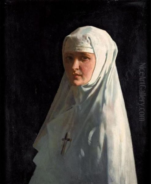Portrait Of Yvonne Aubicq As A Nun (sister X) - view 1