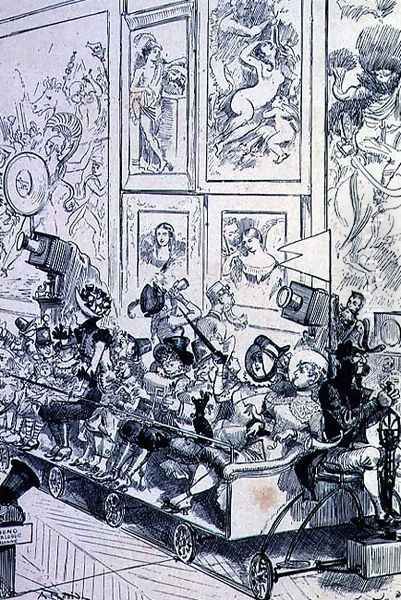 The Tramway in the Louvre, from The Twentieth Century, 1884 - view 1